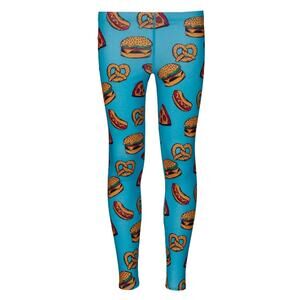 Hot Chilly's Originals II Youth Print Tight Good Eats Leggings Kids Size S